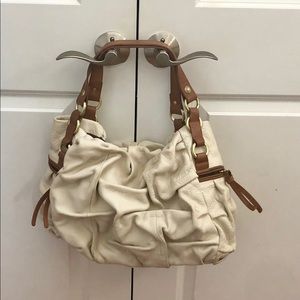 Vince Camuto Ruched Leather Handbag